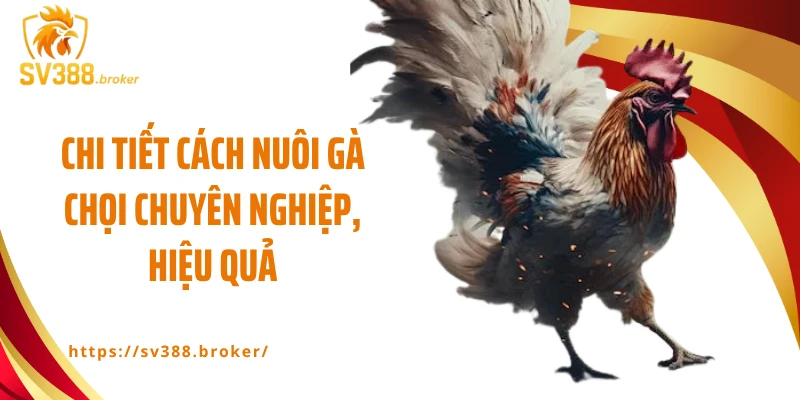 Chi tiết cách nuôi gà chọi chuyên nghiệp, hiệu quả