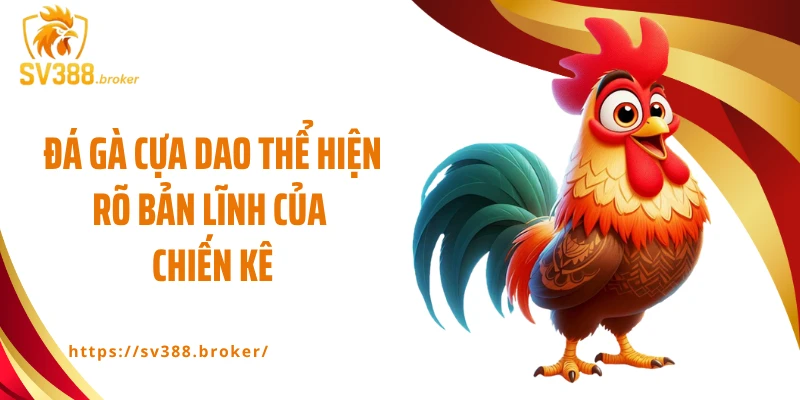 Đá gà cựa dao thể hiện rõ bản lĩnh của chiến kê