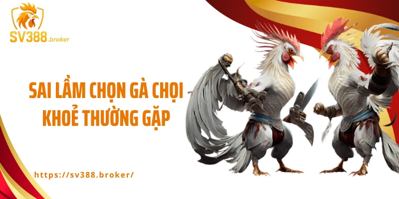 Sai lầm chọn gà chọi khoẻ thường gặp